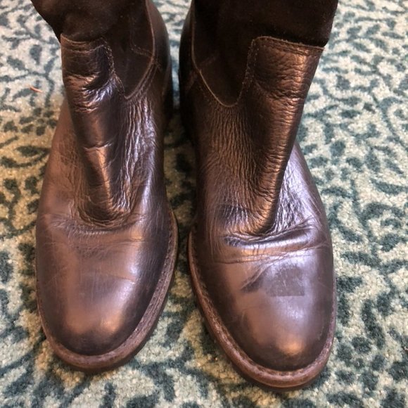 Ralph Lauren Freja Black Leather Winter Boots Sz 4.5 - Picture 3 of 12